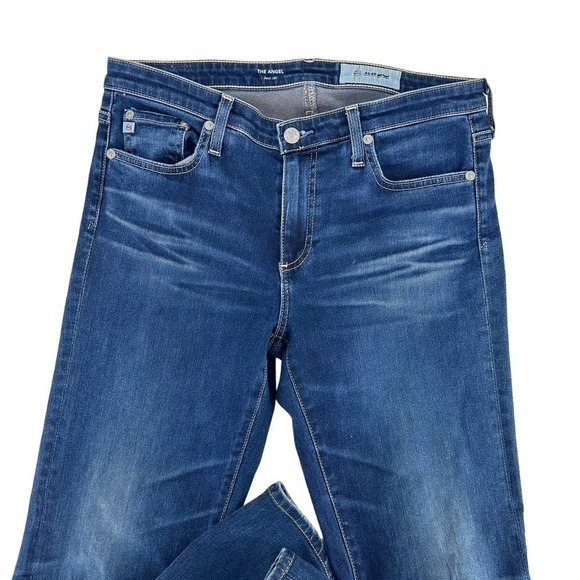 Adriano Goldstein the Angel Bootcut Jeans Classic Pockets Whiskering Blue‎ 29R - Picture 3 of 5